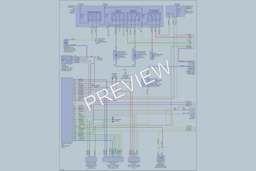 2000 Acura 32TL Air Conditioning wiring diagram preview