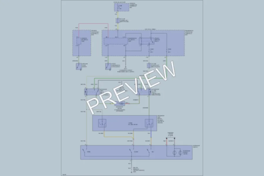 2000 Acura 32TL Power Top Sunroof wiring diagram preview