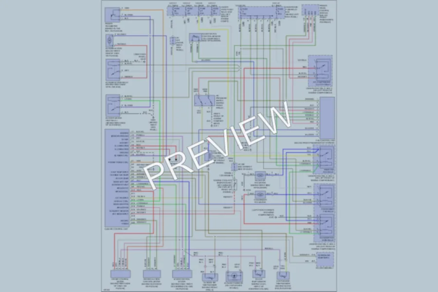 2000 Acura 35RL Air Conditioning wiring diagram preview