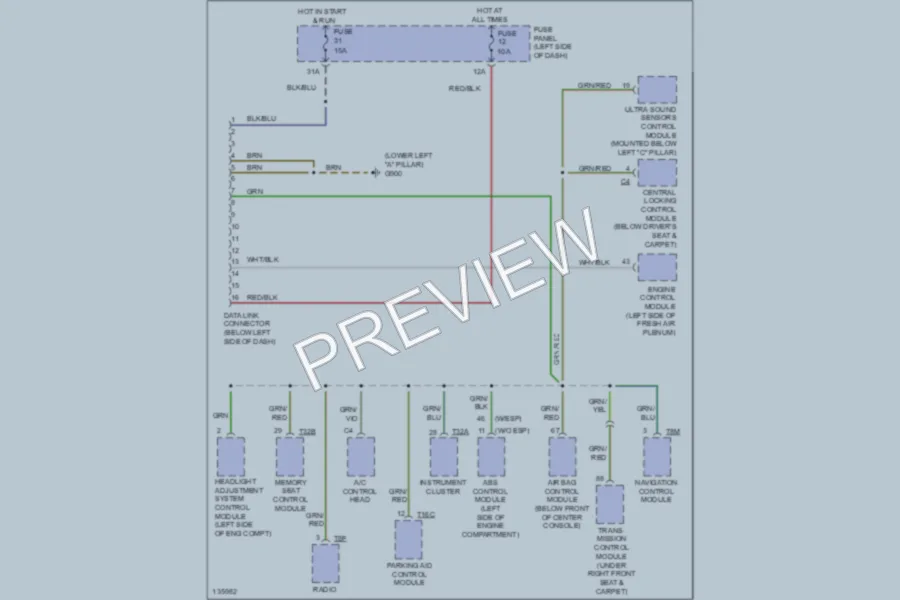 2000 Audi A6 Computer Data Lines wiring diagram preview