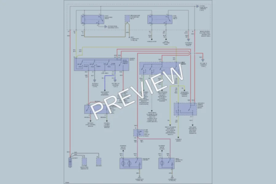 2000 Audi A6 Power Distribution wiring diagram preview