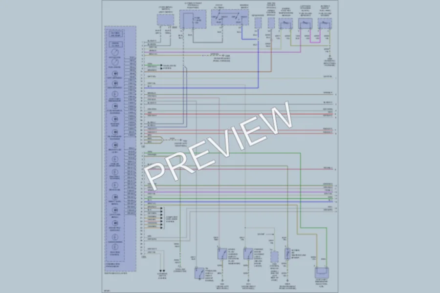 2000 Audi A8 Instrument Cluster wiring diagram preview