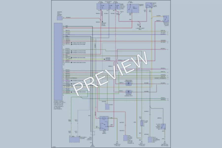 2000 Audi S4 Anti Theft wiring diagram preview
