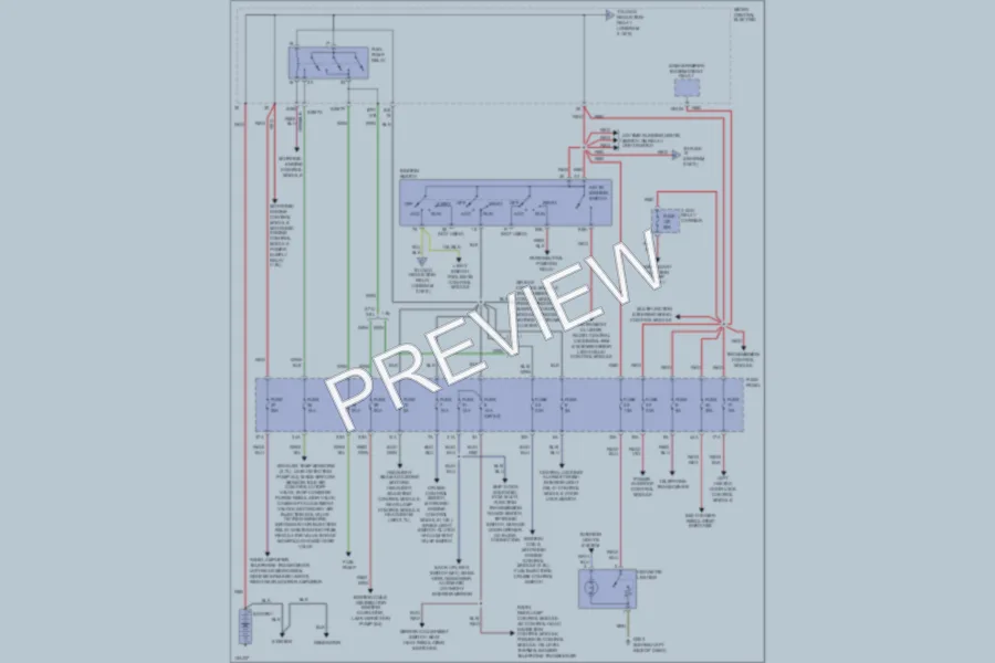 2000 Audi S4 Power Distribution wiring diagram preview