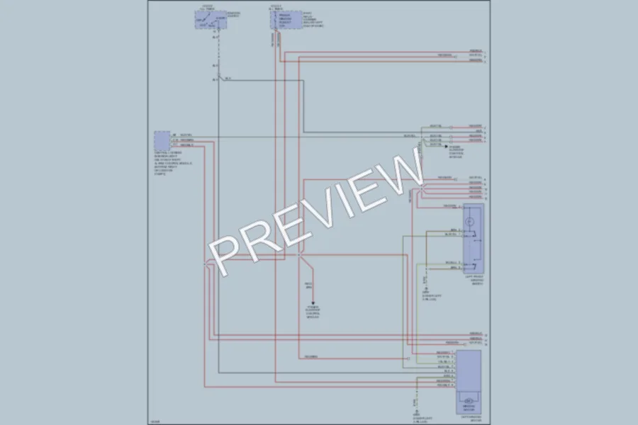 2000 Audi S4 Power Windows wiring diagram preview