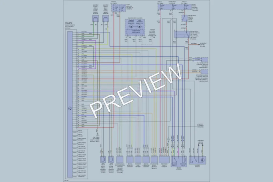 2000 Audi TT Anti Lock Brakes wiring diagram preview