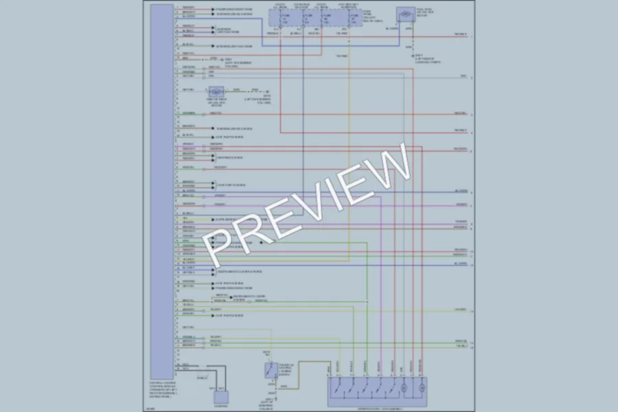 2000 Audi TT Power Door Locks wiring diagram preview