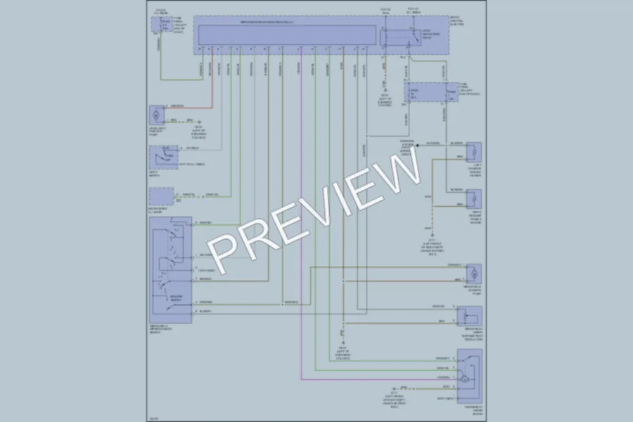 2000 Audi TT Wiper Washer wiring diagram preview