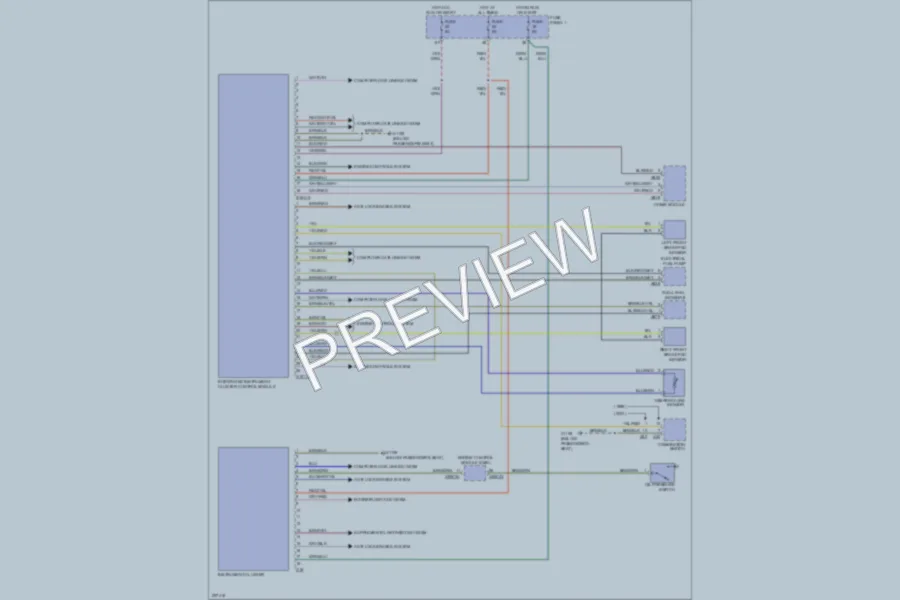 2000 BMW 528 Instrument Cluster wiring diagram preview