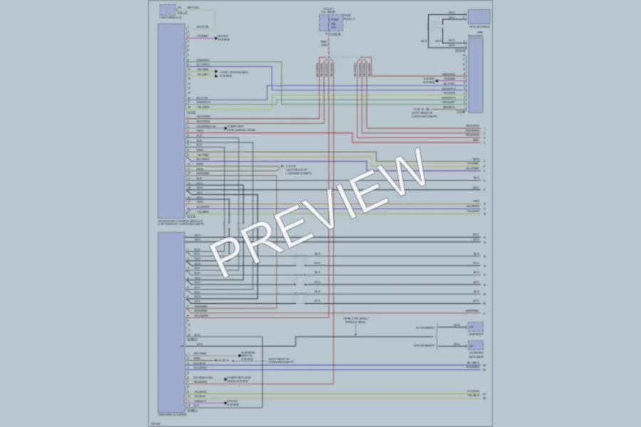 2000 BMW 528 Navigation wiring diagram preview