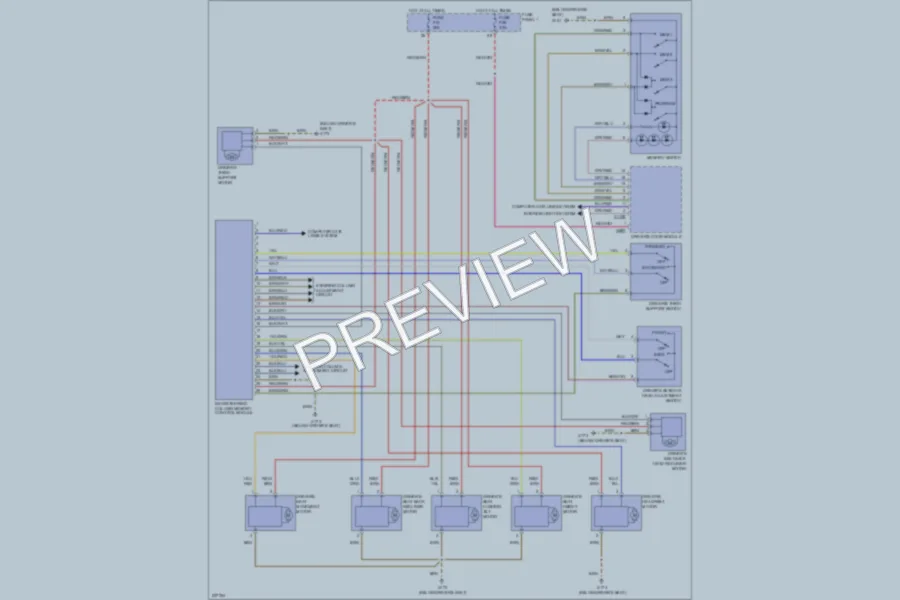 2000 BMW 540 Memory Systems wiring diagram preview