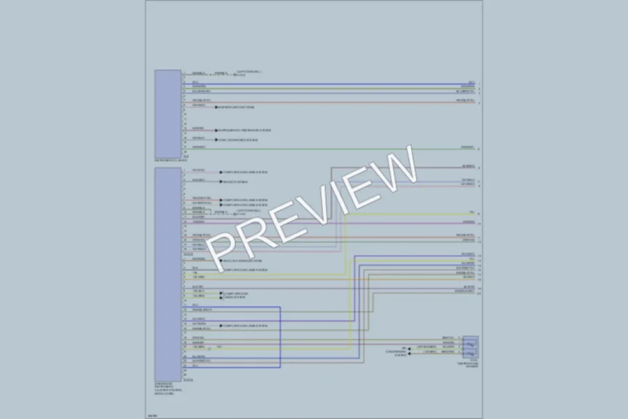 2000 BMW 740 Instrument Cluster wiring diagram preview