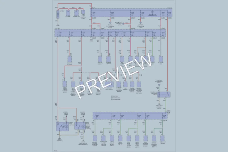 2000 BMW 740 Power Distribution wiring diagram preview