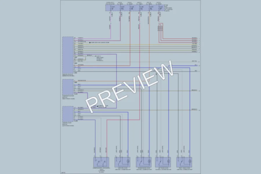 2000 BMW 740 Power Door Locks wiring diagram preview