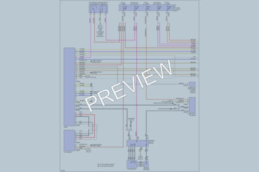 2000 BMW 740 Radio wiring diagram preview