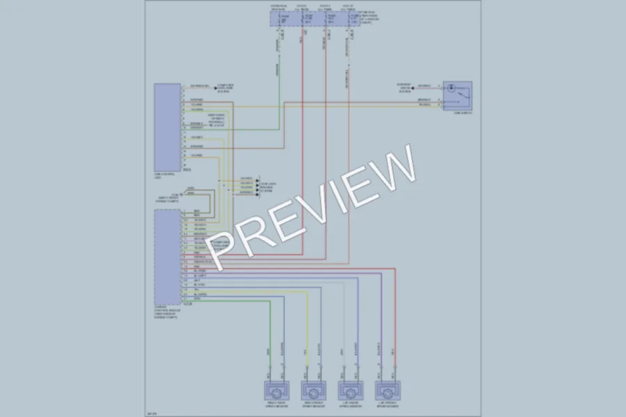 2000 BMW 740 Warning Systems wiring diagram preview