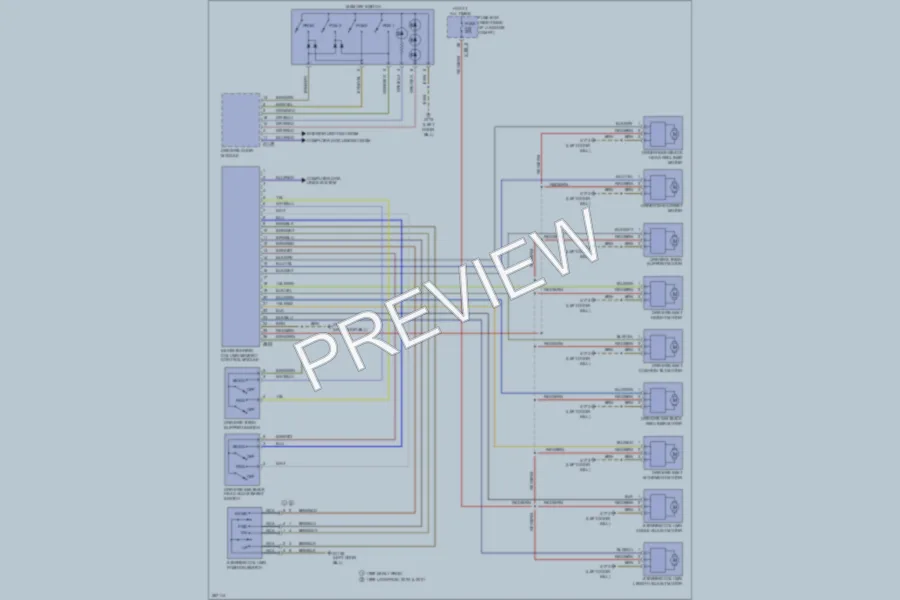 2000 BMW 750 Memory Systems wiring diagram preview