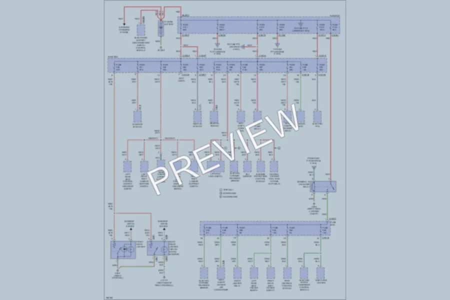 2000 BMW 750 Power Distribution wiring diagram preview