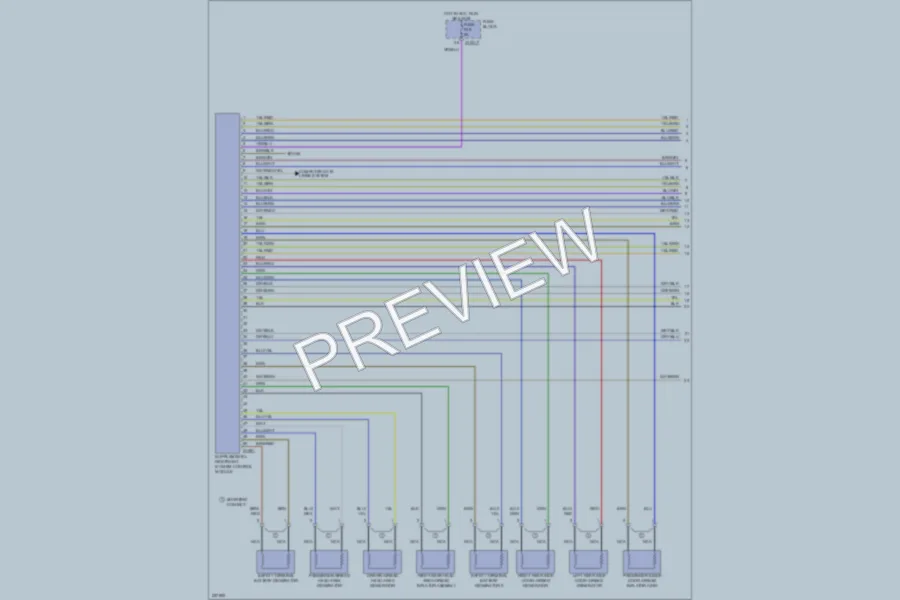 2000 BMW 750 Supplemental Restraints wiring diagram preview