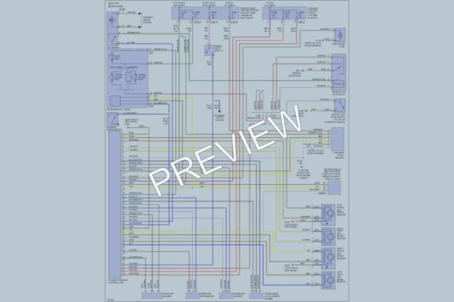 2000 BMW MRoadster Anti Lock Brakes wiring diagram preview