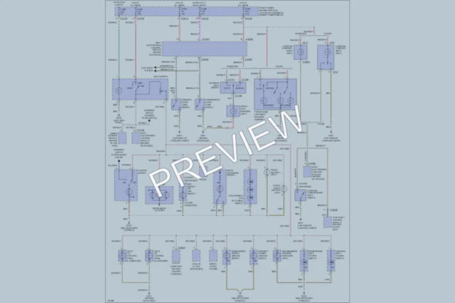 2000 BMW MRoadster Interior Lights wiring diagram preview