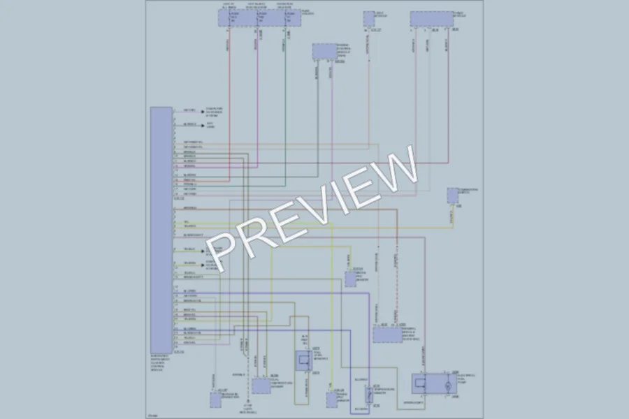 2000 BMW X5 Instrument Cluster wiring diagram preview