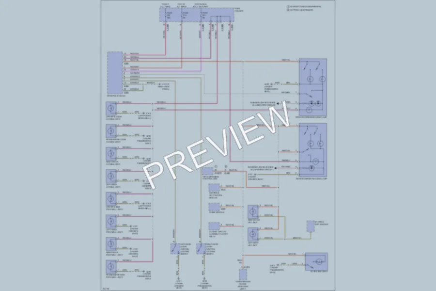 2000 BMW X5 Interior Lights wiring diagram preview