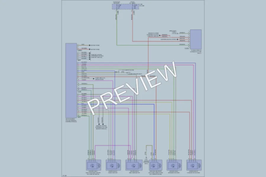 2000 BMW X5 Memory Systems wiring diagram preview