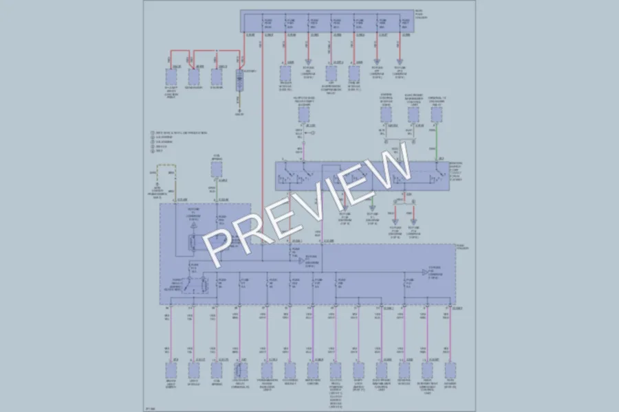 2000 BMW X5 Power Distribution wiring diagram preview