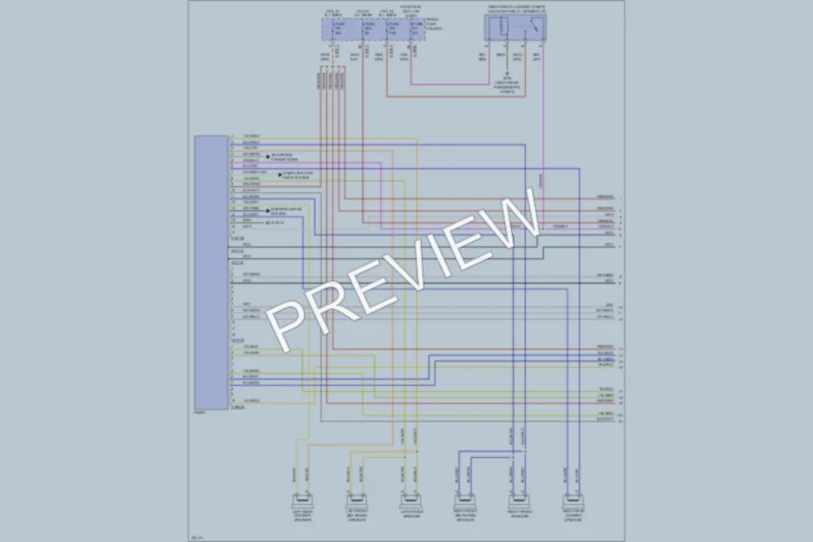 2000 BMW X5 Radio wiring diagram preview