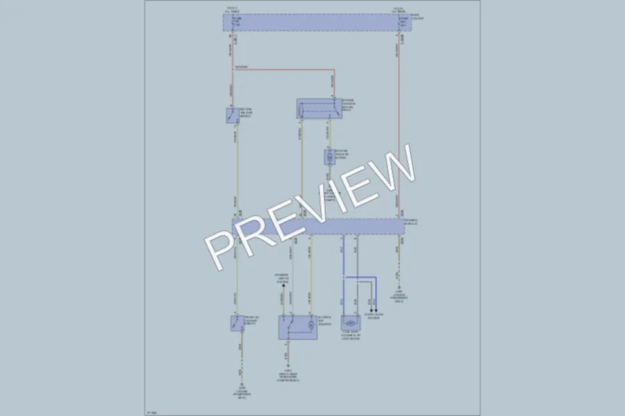 2000 BMW X5 Trunk Tailgate Fuel Door wiring diagram preview