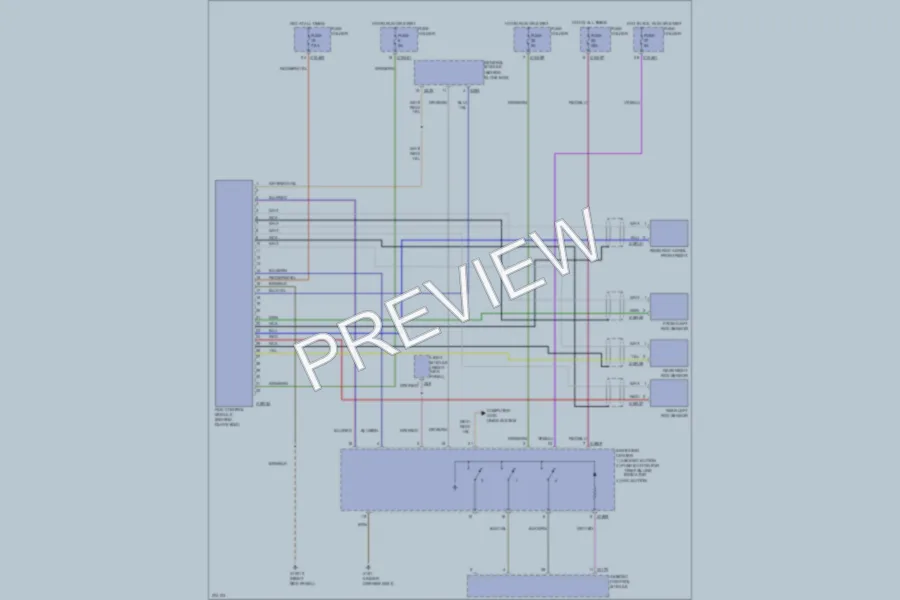 2000 BMW X5 Warning Systems wiring diagram preview
