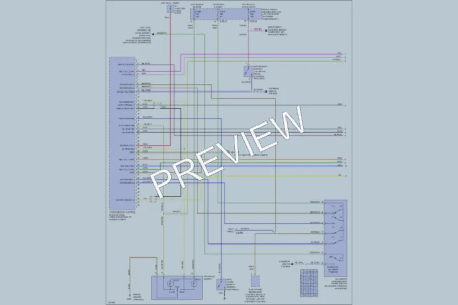 2000 BMW Z3 Transmission wiring diagram preview