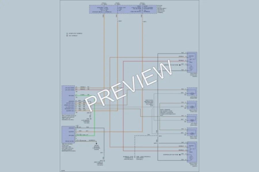 2000 Buick Century Power Door Locks wiring diagram preview