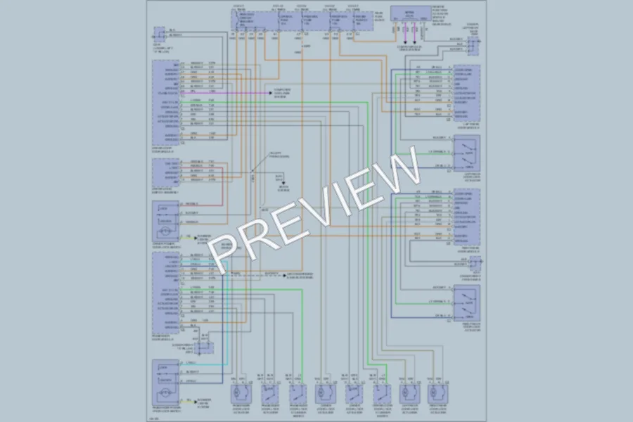 2000 Buick LeSabre Power Door Locks wiring diagram preview