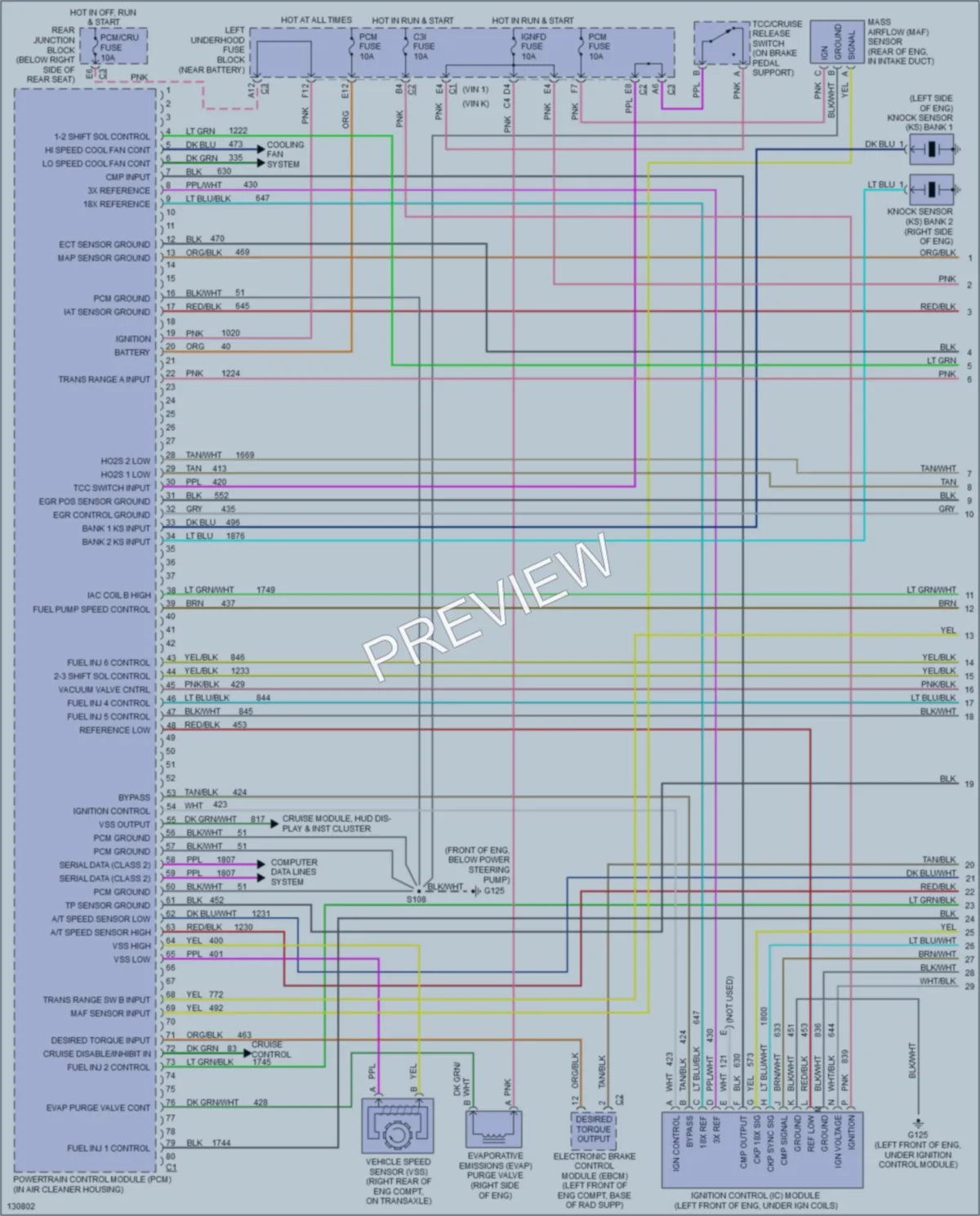 2000 Buick ParkAvenue Engine Performance wiring diagram preview
