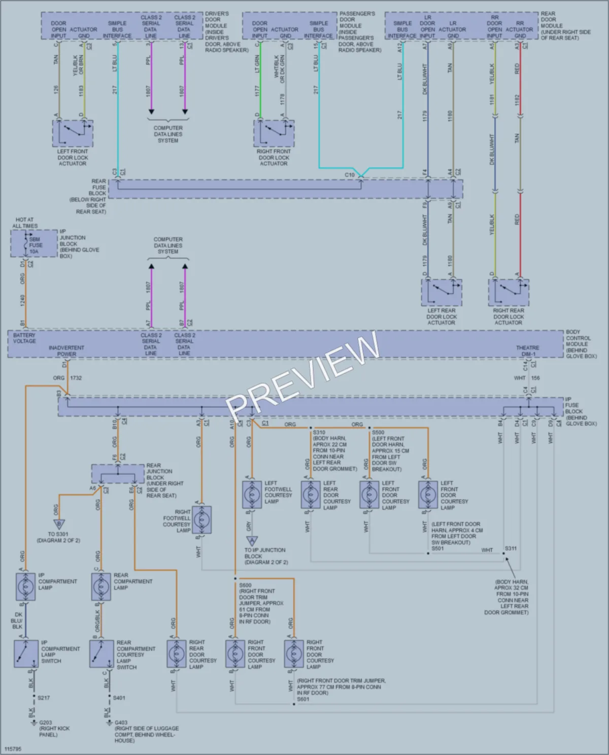 2000 Buick ParkAvenue Interior Lights wiring diagram preview
