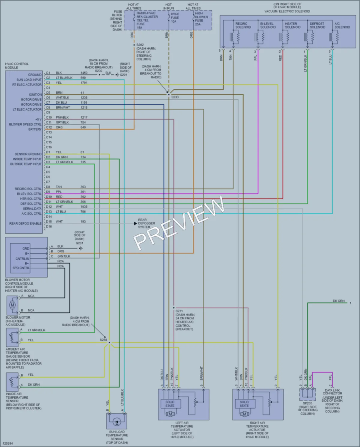 2000 Buick Regal Air Conditioning wiring diagram preview