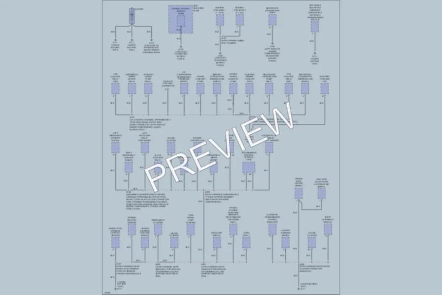 2000 Cadillac Catera Ground Distribution wiring diagram preview