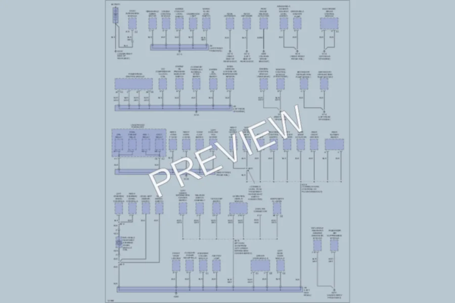 2000 Cadillac Seville Ground Distribution wiring diagram preview