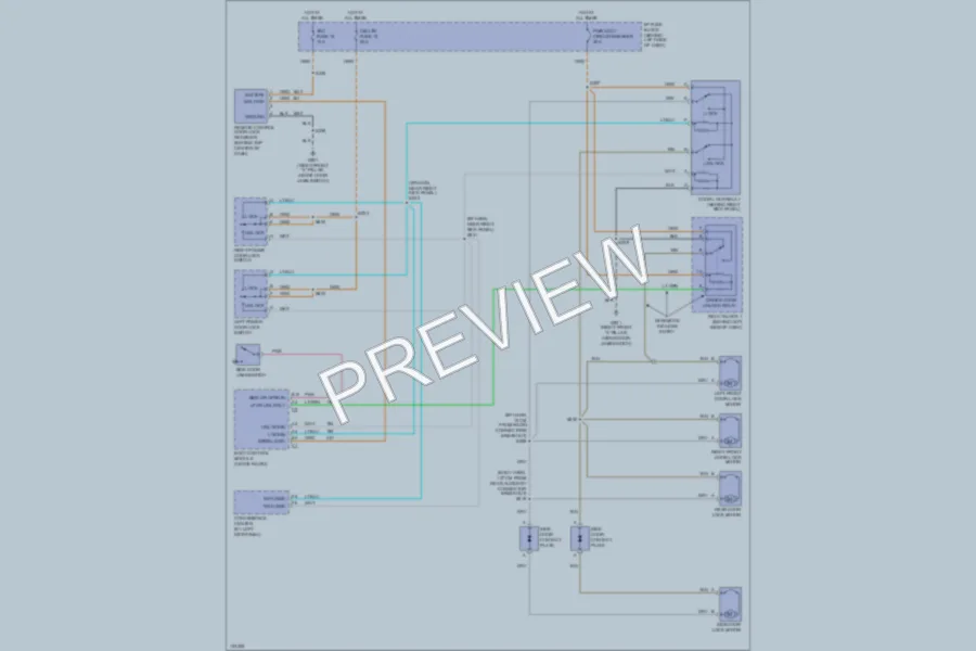 2000 Chevrolet Astro Power Door Locks wiring diagram preview