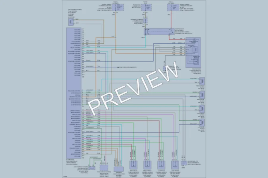 2000 Chevrolet C1500 Electronic Suspension wiring diagram preview