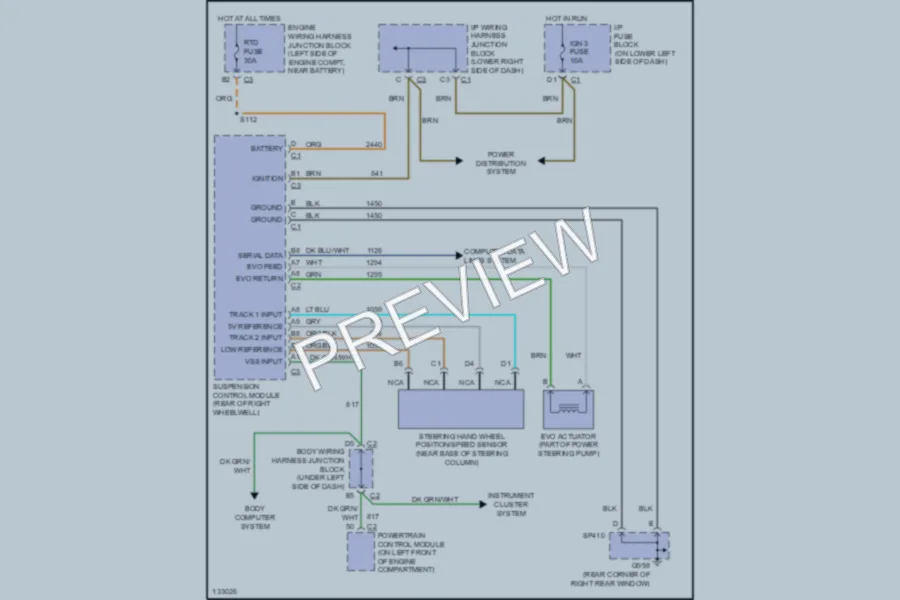 2000 Chevrolet C2500 Electronic Power Steering wiring diagram preview