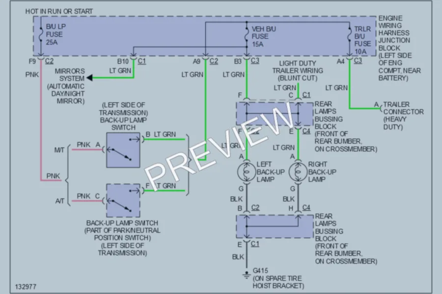 2000 Chevrolet 1500 Exterior Lights wiring diagram preview