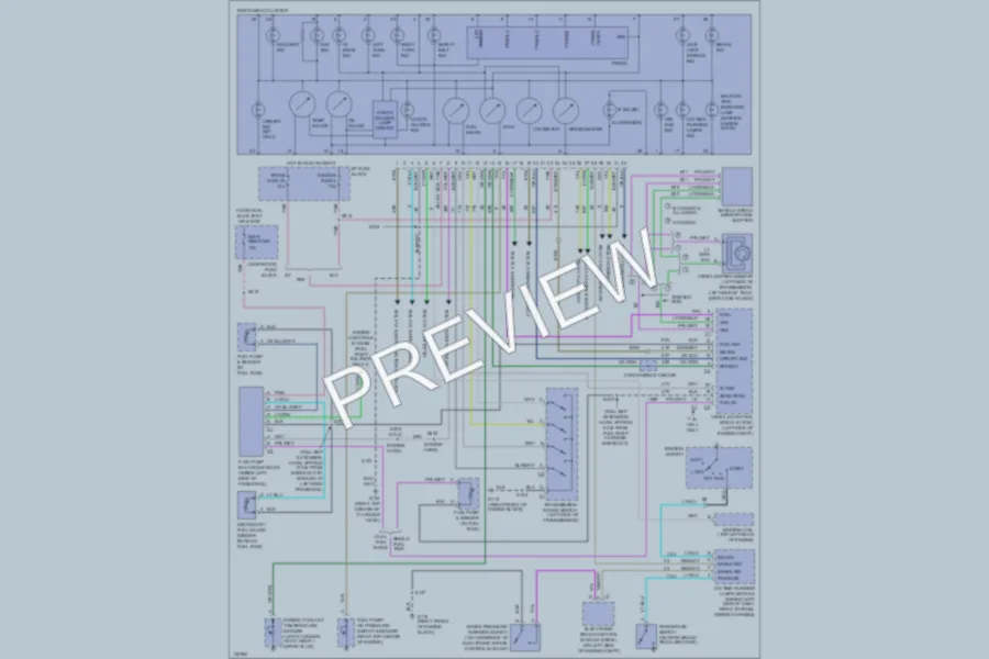 2000 Chevrolet C3500 Instrument Cluster wiring diagram preview