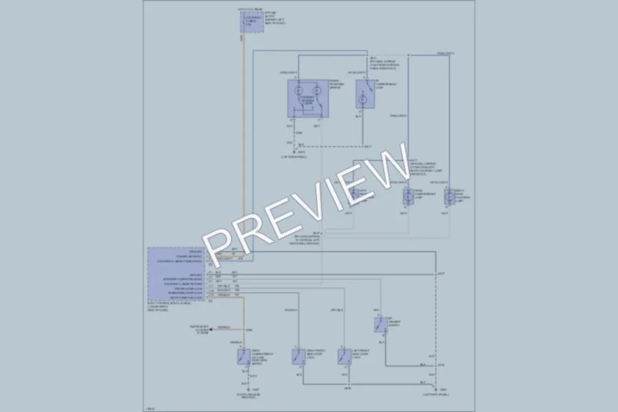 2000 Chevrolet Camaro Interior Lights wiring diagram preview