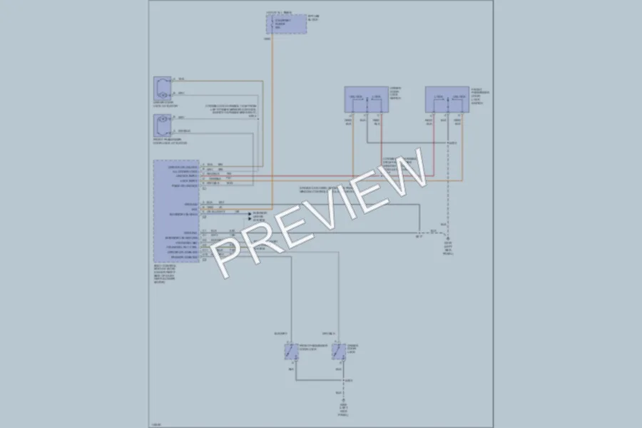 2000 Chevrolet Camaro Power Door Locks wiring diagram preview