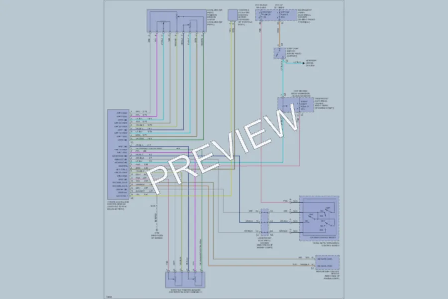 2000 Chevrolet Corvette Cruise Control wiring diagram preview