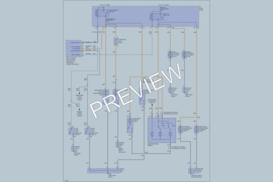 2000 Chevrolet Corvette Interior Lights wiring diagram preview