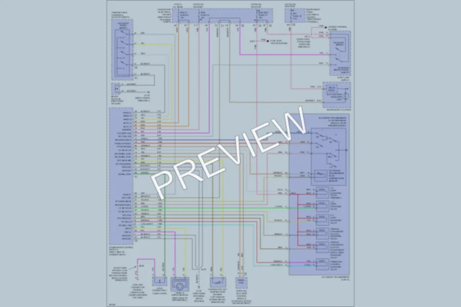 2000 Chevrolet Corvette Transmission wiring diagram preview